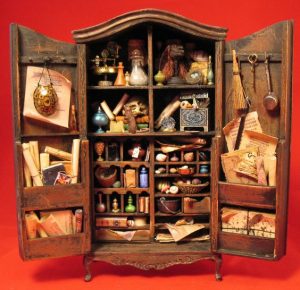 wizards miniature scale potion cabinet