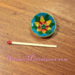 mexican style bowl in 1-12 scale - how to recreate an English style living room in 1:12 scale