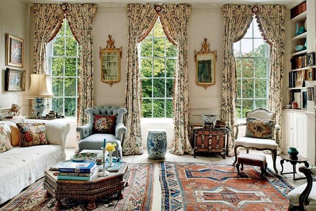 english country living room in real life