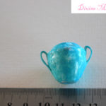 aegean style blue vase in 1/12 scale miniature