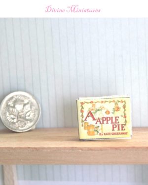 a apple pie real miniature alphabet book by kate greenaway in 1:12 scale dollhouse miniature