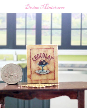 chocolat french print in 1:12 scale minaiture