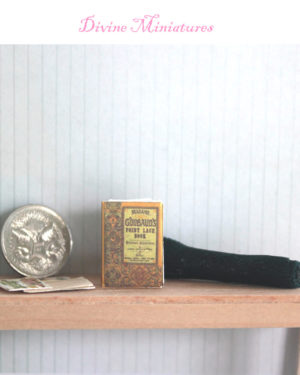 real tiny book, point lace in 1:12 scale dollhouse miniature