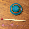 Mexican Inspired Bowl, 1:12 Scale Dollhouse Miniature, Tiny Bowl, Miniature Bowl - Image 2