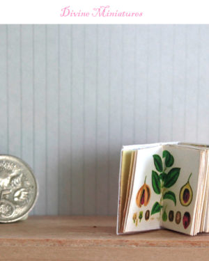 miniature book medicinal herbs in 1-12 scale
