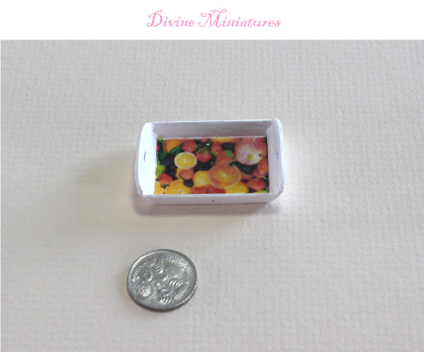 shabby chic serving tray in 1:12 scale miniature