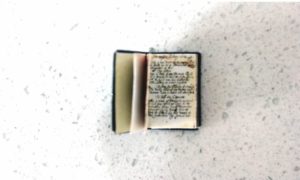 antique miniature book of spells in 1:12 scale dollhouse miniature