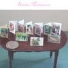 10 written christmas cards in 1-12 scale miniature