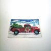 christmas truck door mat in 1-12 scale dollhouse miniature