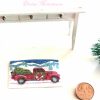 christmas truck door mat in 1-12 scale dollhouse miniature
