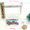 christmas truck door mat in 1-12 scale dollhouse miniature