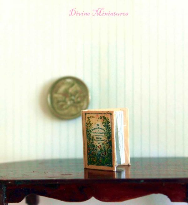 the language of vegetables real book in 1-12 scale dollhouse miniature