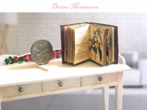 Botanists repository vol 2 1:12 Scale dollhouse miniature book