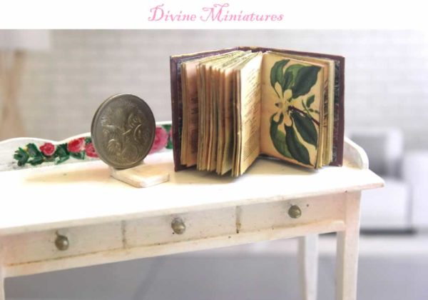 Botanists repository vol 2 1:12 Scale dollhouse miniature book