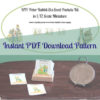 Peter Rabbit's Own Seed Supply seed packets in 1-12 scale miniature, printable PDF