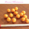 This listing is for six or twelve miniature oranges, individual pieces. 1:12 scale dollhouse miniature fruit