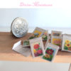 vintage flower seed packets in 1:12 scale dollhouse miniature Set 1