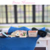 60s and 70s sewing patterns in a box in 1:12 scale dollhouse miniatures
