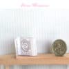 real miniature book, adult coloring book with pencils in 1:12 scale dollhouse miniature