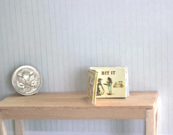 a apple pie real miniature alphabet book by kate greenaway in 1:12 scale dollhouse miniature