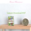 beautiful butterflies miniature book in 1:12 scale