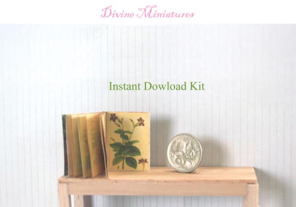 1:12 scale dollhouse miniature botanist repository instant download PDF in