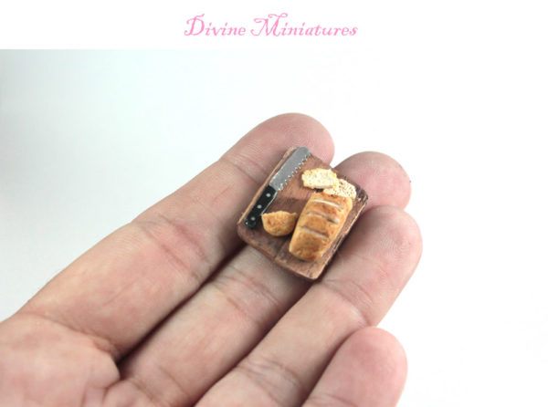 bread board in 1/12 scale dollhouse miniature