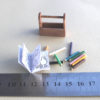 childs drawing caddy with coloring book and pencils in 1:12 scale dollhouse miniature