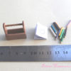 childs drawing caddy with coloring book and pencils in 1:12 scale dollhouse miniature