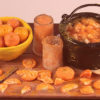 making orange marmalade in 1:12 scale dollhouse miniature prep board