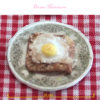 eggs and bacon on toast in 1:12 scale dollhouse miniature food
