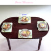 eggs and bacon on toast in 1:12 scale dollhouse miniature food