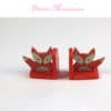 fox bookends for dollhouse in 1:12 scale miniature