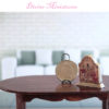 french mantle clock in 1-12 scale