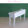 hand painted roses vintage style hall table in 1:12 scale dollhouse miniature