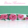 hand painted roses vintage style hall table in 1:12 scale dollhouse miniature