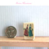 vintage French periodical with real pages in 1:12 scale dollhouse miniature