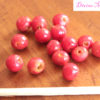 red apples in 1:12 scale, dollhouse miniature