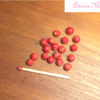 red apples in 1:12 scale, dollhouse miniature food