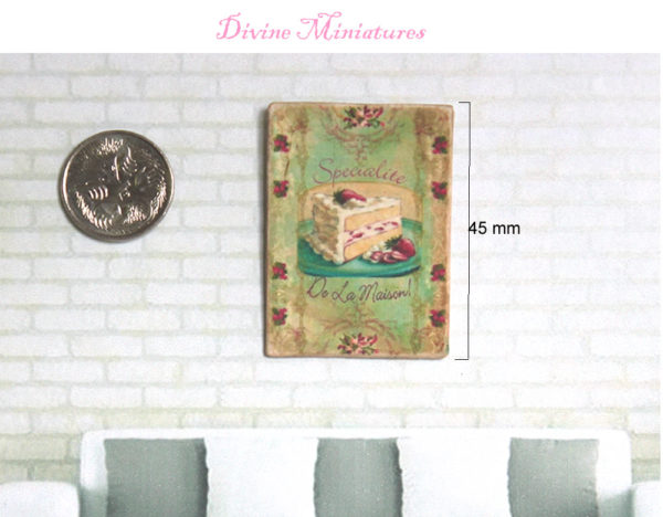 specialite de le maison french print in 1:12 scale dollhouse miniature