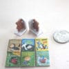 teddy bear bookends for childs room or nursery in 1:12 scale dollhouse miniature