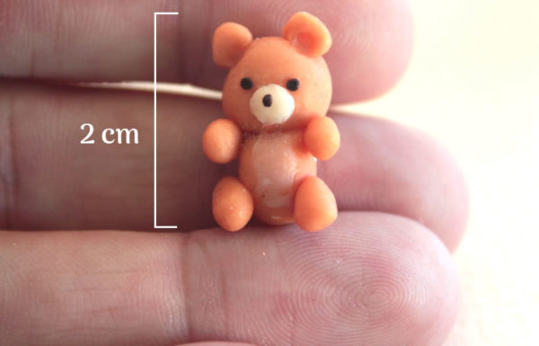 tiny teddy in 1:12 scale miniature