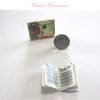 miniature music book of Christmas carols in 1-12 scale